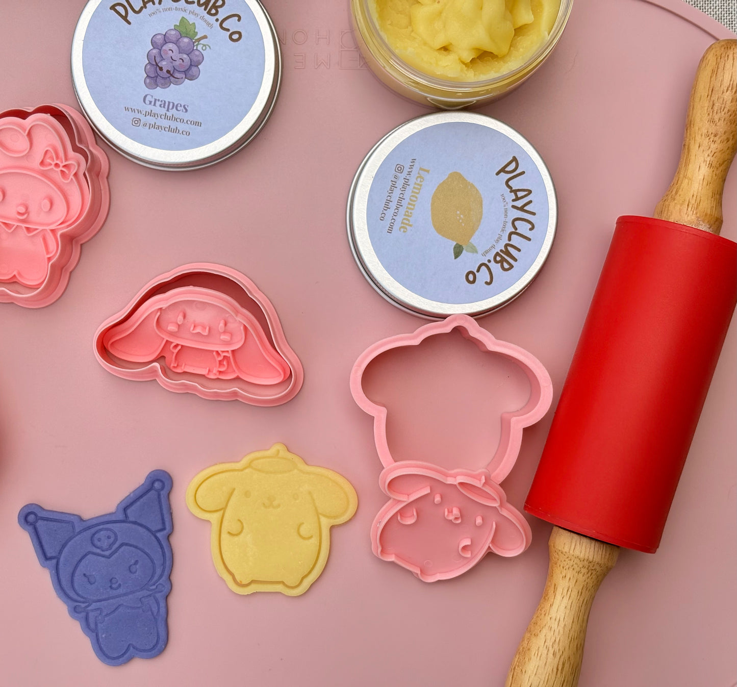 Sanrio-Inspired Playdough Gift Box Set (6 Tubs + Tools)